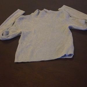 Light blue crop sweater